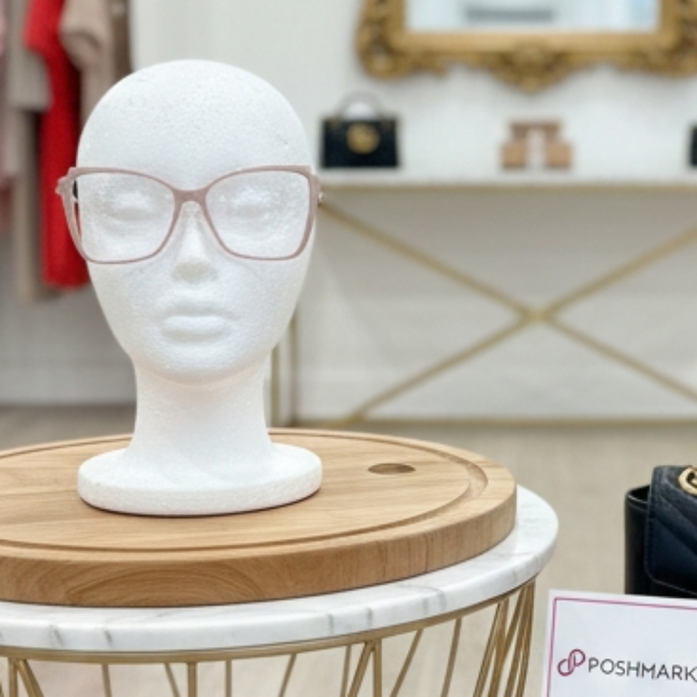 Blush Pink Oversized Cat Eye Eyeglass Frames